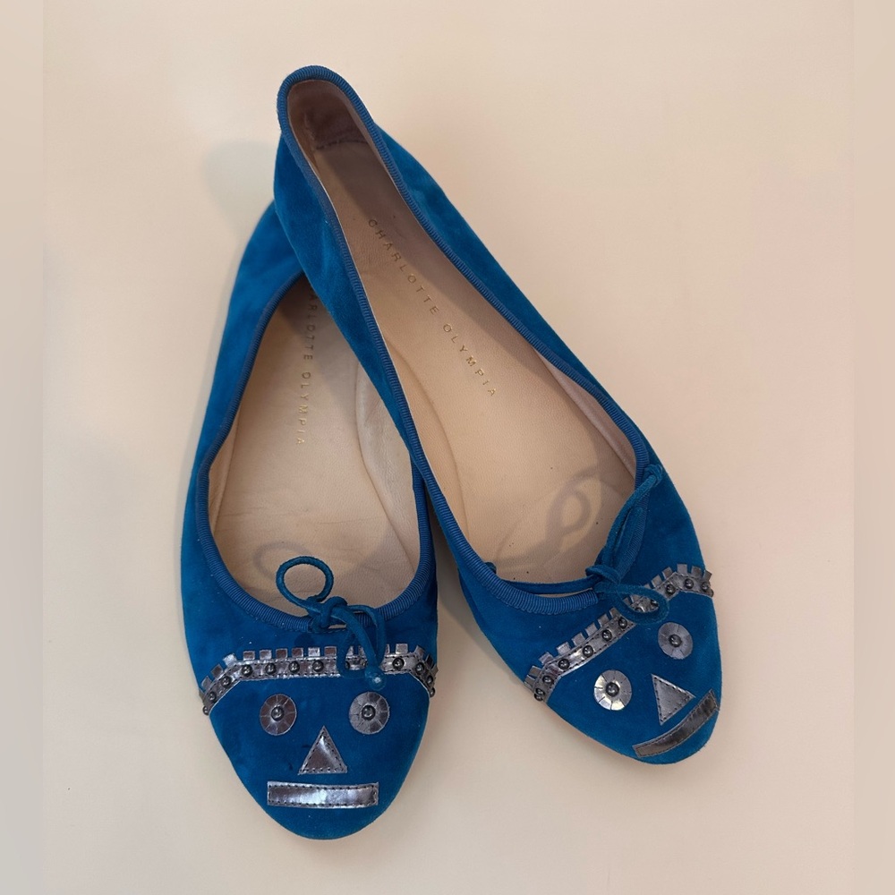 Charlotte Olympia Embellished Ballet Flats